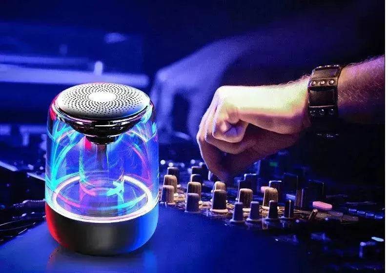 Portable Speakers Bluetooth Column Wireless Bluetooth Speaker Powerful Bass Radio with Variable Color LED Light 