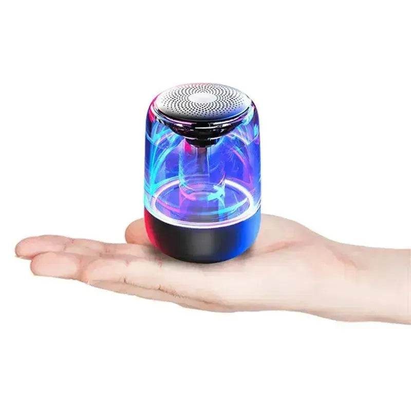 Portable Speakers Bluetooth Column Wireless Bluetooth Speaker Powerful Bass Radio with Variable Color LED Light 