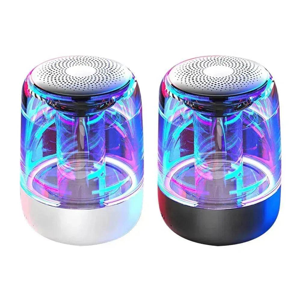 Portable Speakers Bluetooth Column Wireless Bluetooth Speaker Powerful Bass Radio with Variable Color LED Light 