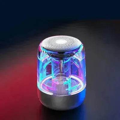 Portable Speakers Bluetooth Column Wireless Bluetooth Speaker Powerful Bass Radio with Variable Color LED Light 
