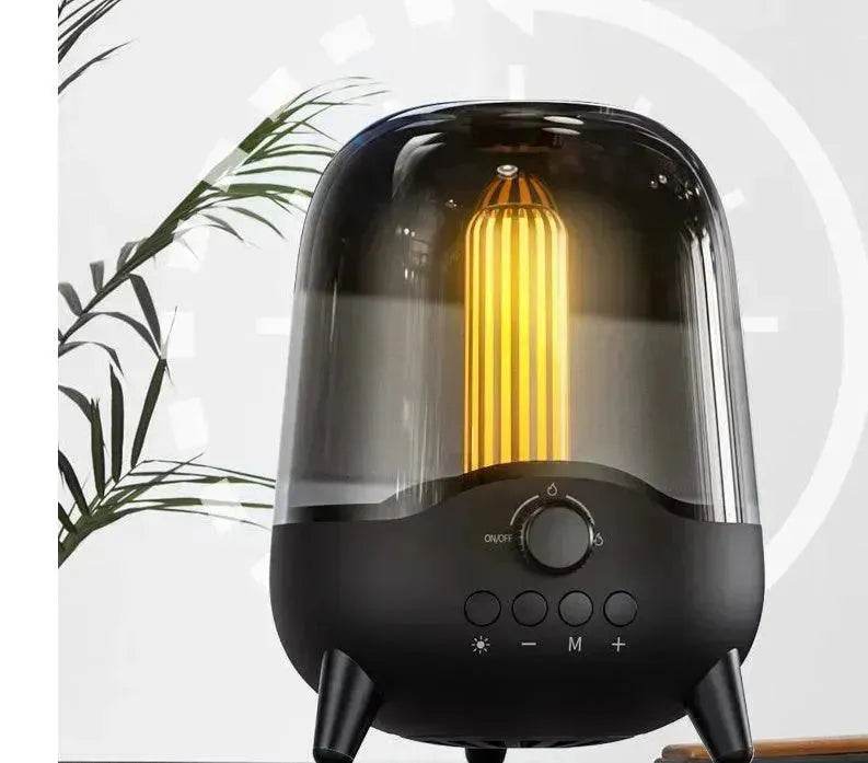 Portable Wireless Bluetooth 5.0 Speaker Flickering Ambient Light Speakers Table Lamp Stereo Sound Indoor Outdoor Night Lights 