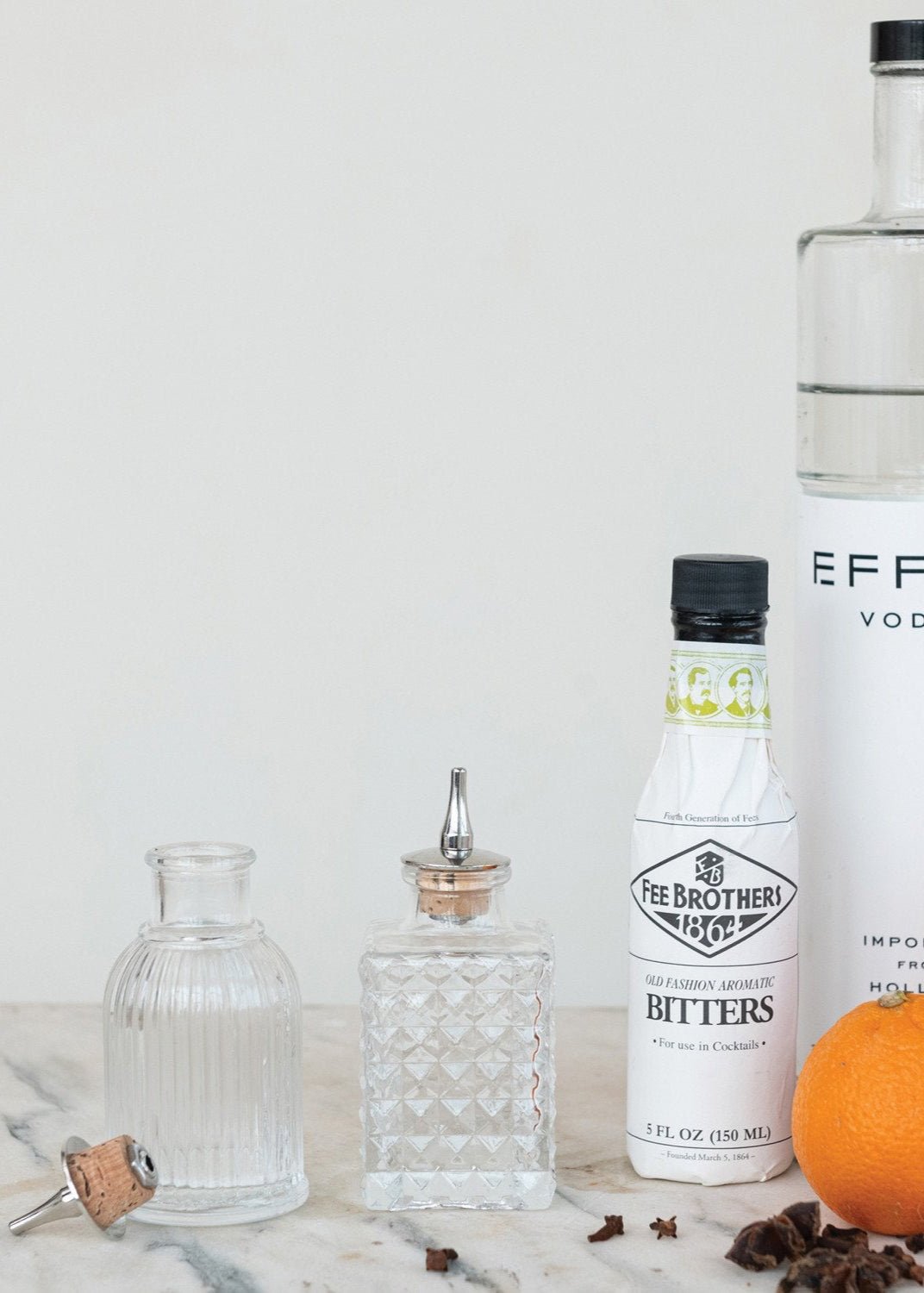 Pressed Glass Spout Bottle 