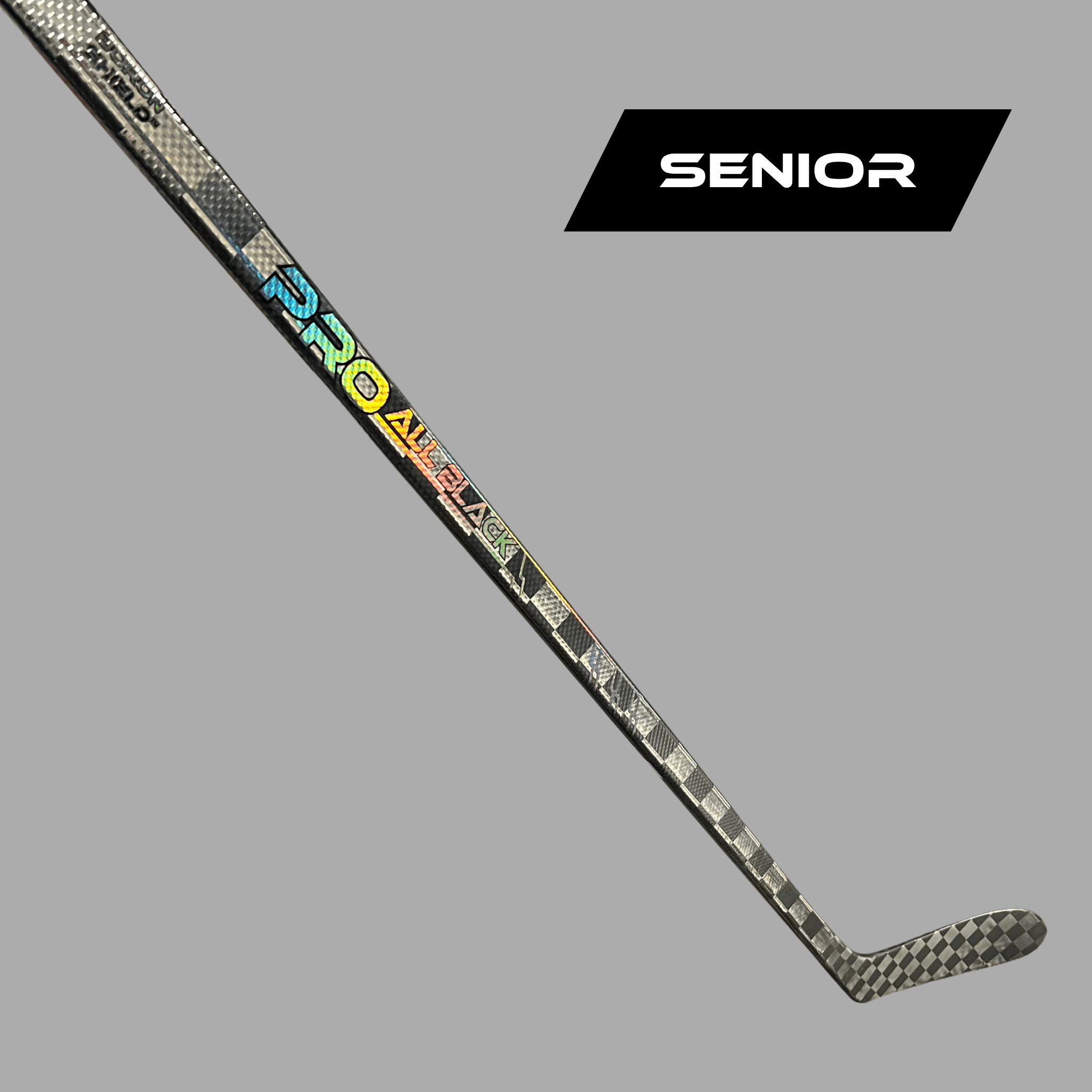 Senior  Pro All Black V2 Hockey Stick - Senior