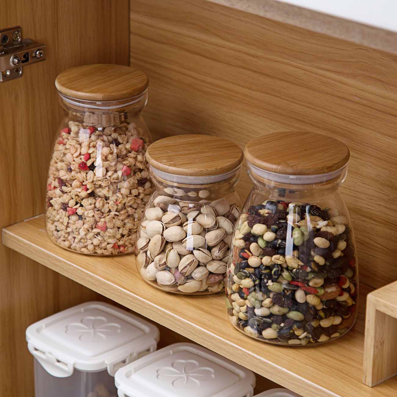 Conical Glass Storage Containers