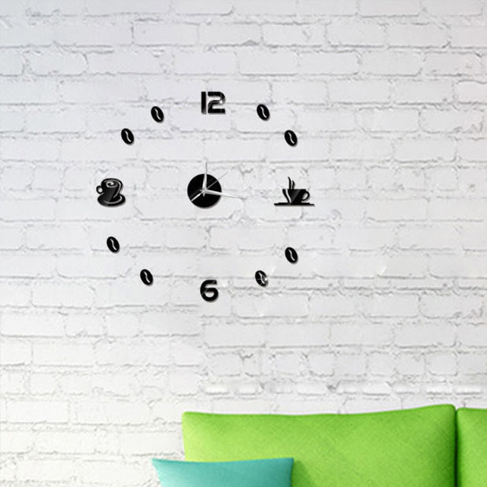 Coffee Cups 3D Clock