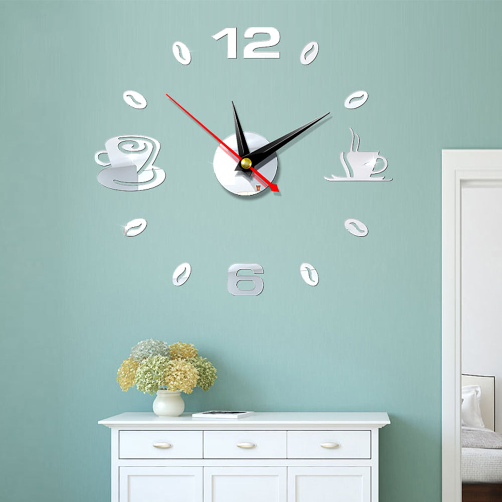 Coffee Cups 3D Clock