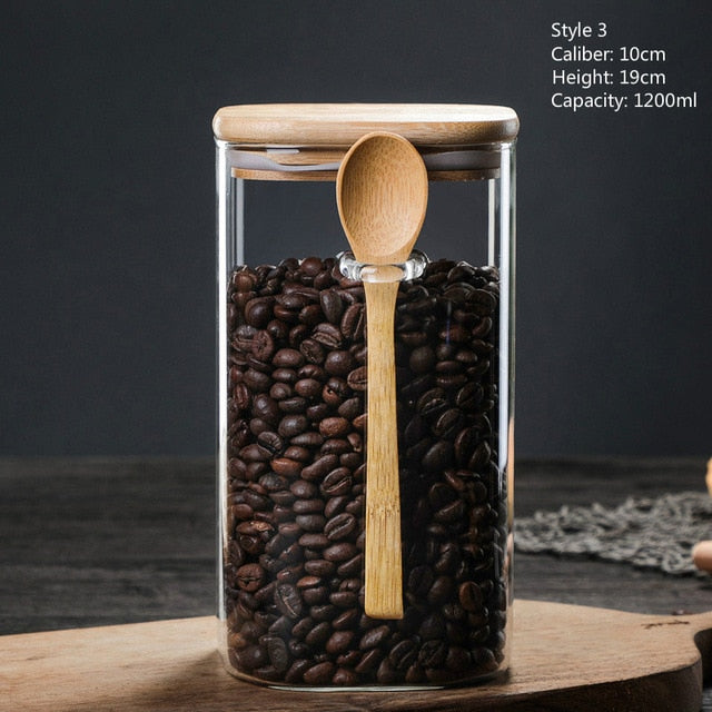 Boxed Glass Storage Container with Spoon