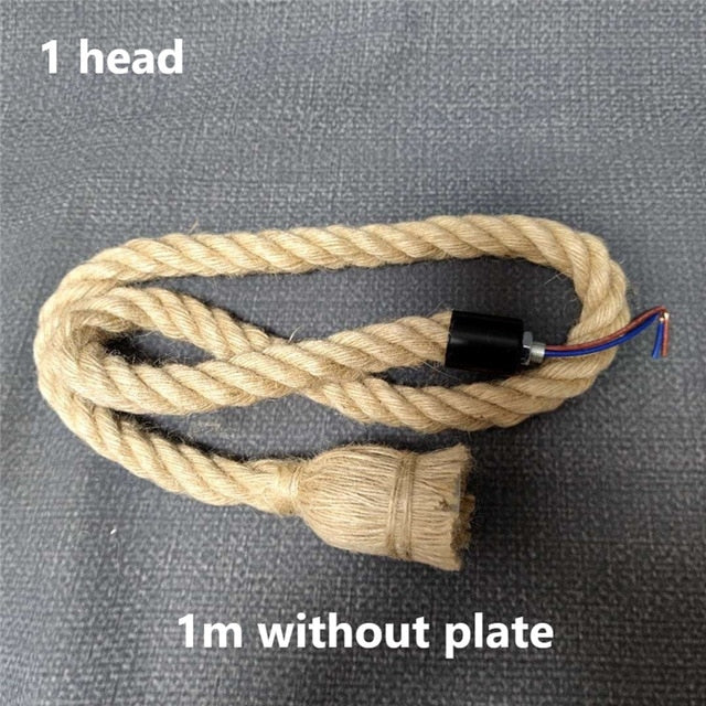 Wicker Rope Pendant Light