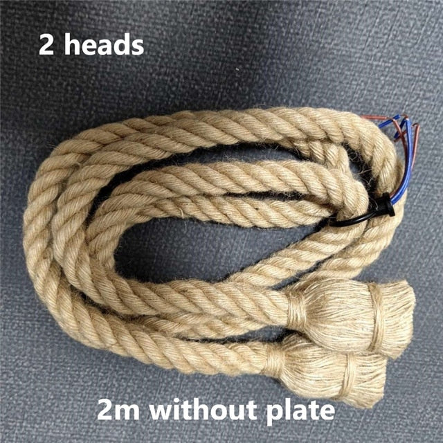 Wicker Rope Pendant Light