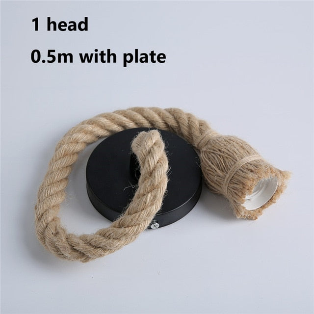 Wicker Rope Pendant Light