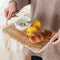 Slate Wicker Rattan Tray