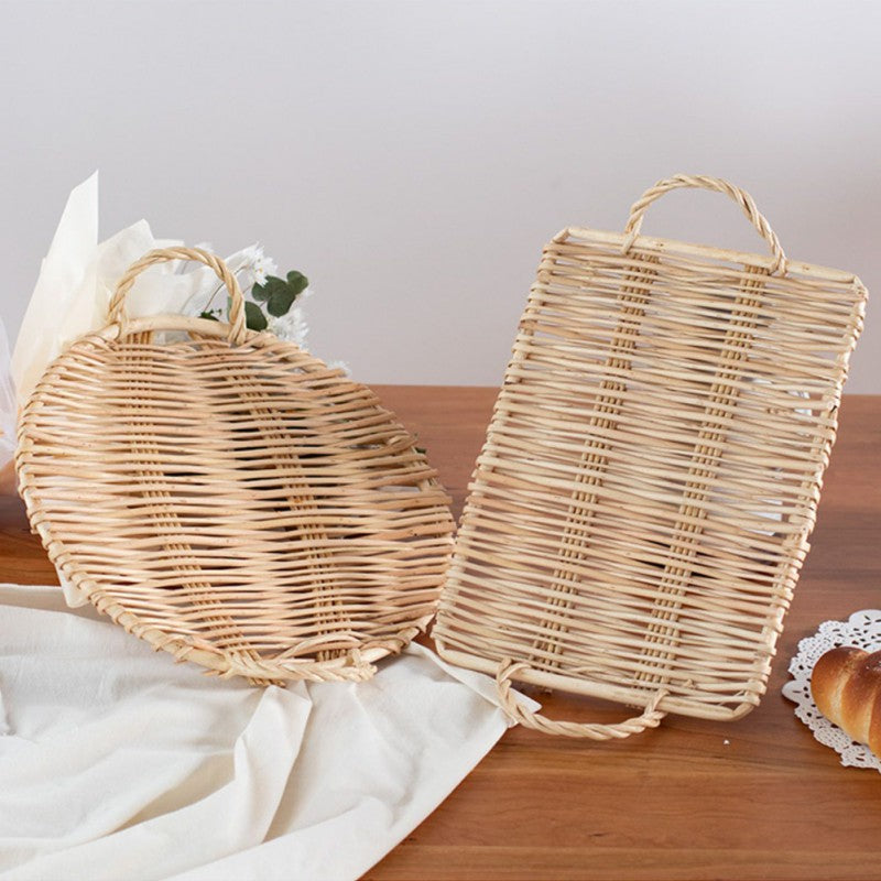 Slate Wicker Rattan Tray