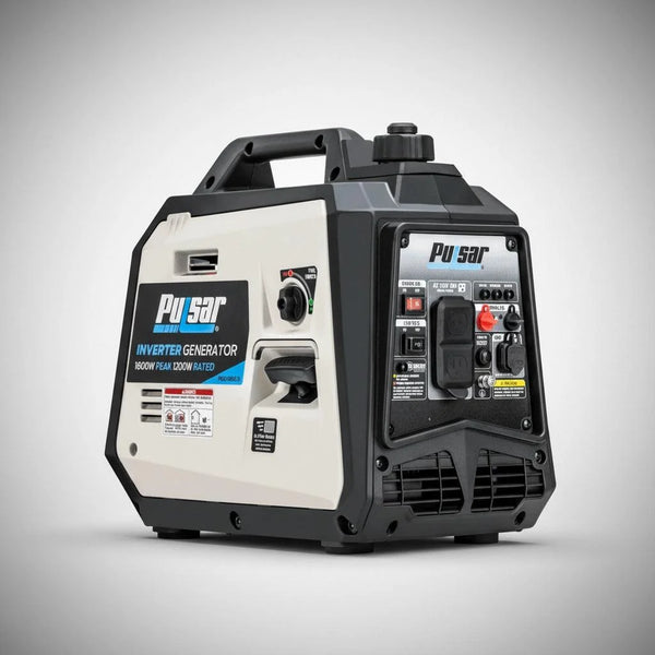 Pulsar PGD16iSCO 1600W Portable Inverter Generator – 1200W Rated, CO Sentry Sensor, Ultra-Light 24 lb