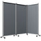 Outsunny 6FT Tall Folding Room Divider on Wheels, Rolling Privacy Screen for Outdoor Patio, Pool, Hot Tub