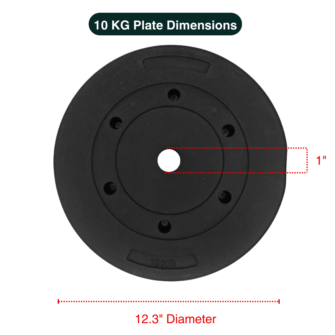 Standard & Olympic PVC Weight Plates in KG & LB 