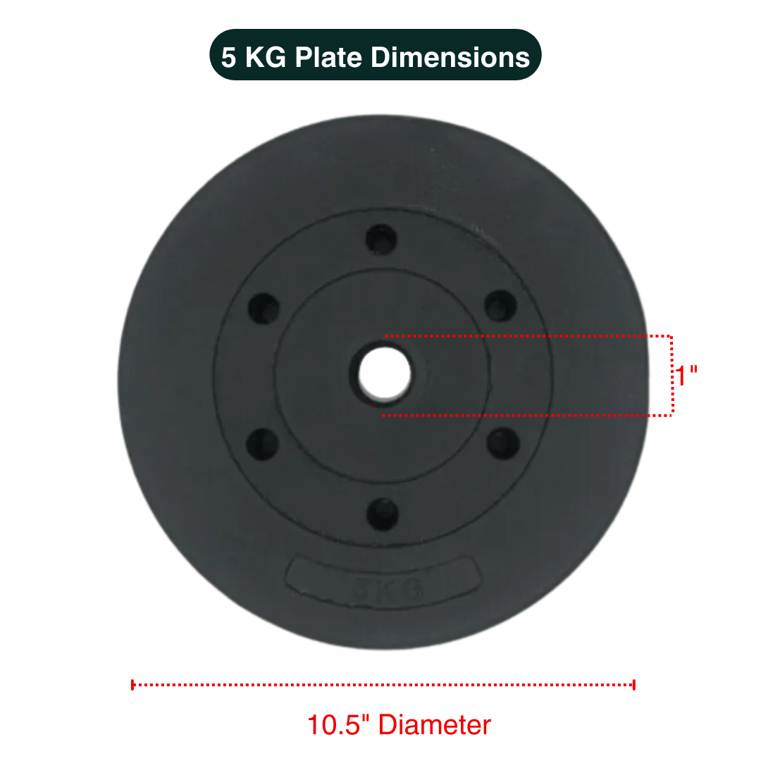 Standard & Olympic PVC Weight Plates in KG & LB 
