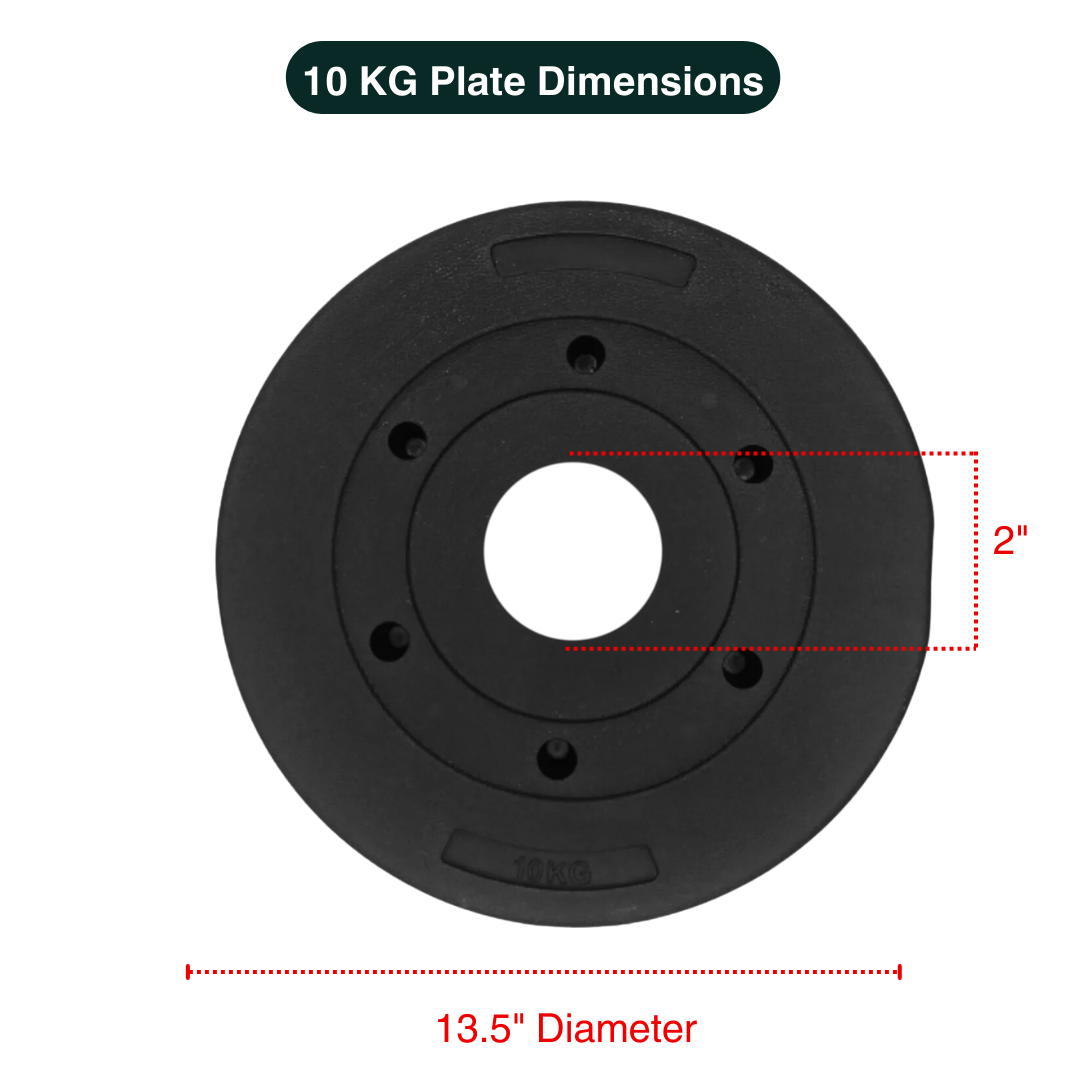 Standard & Olympic PVC Weight Plates in KG & LB 