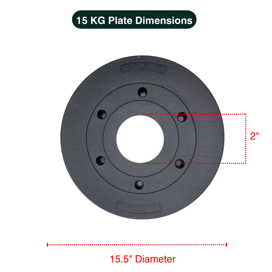 Standard & Olympic PVC Weight Plates in KG & LB 
