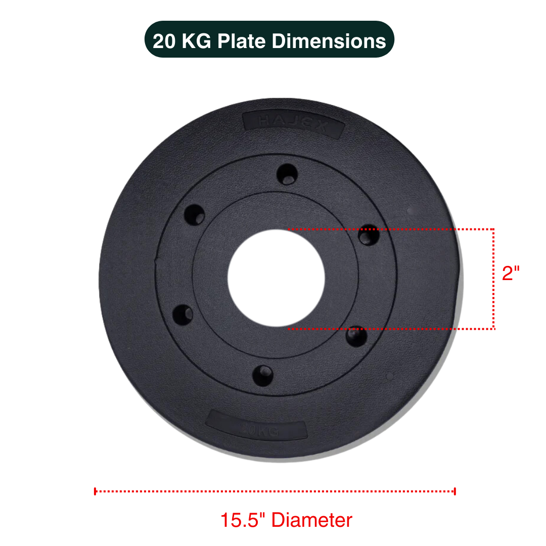 Standard & Olympic PVC Weight Plates in KG & LB 