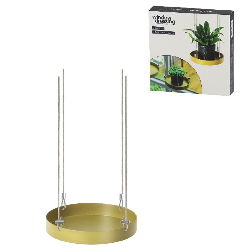 Round Golden Window Hanging Tray S 