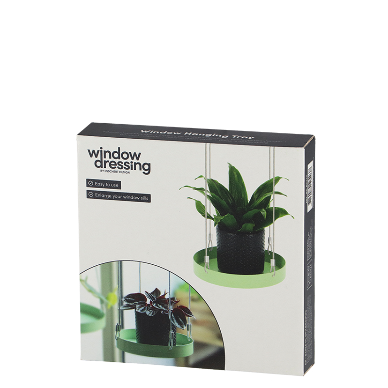 Round Green Window Hanging Tray S 