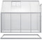 Outsunny Walk-in Greenhouse 6' x 8' x 6.5' Polycarbonate Adjustable Roof Vent Base Sliding Door Clear