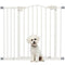 Extra Tall Dog Gate with Door, Pressure Fit, Auto Close, Double Locking for Doorways Hallways Stairs, 29