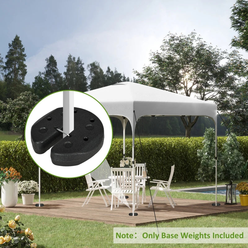 Tent Weights Set of 4, Total 26 LBS Weights for Canopy Gazebo Legs with Reinforced Pins and Carry Belt