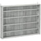 HOMCOM Contemporary Elegance: 5-Tier Wall Curio Cabinet with 2 Glass Doors, 4 Shelves for Shot Glass Display, Grey Finish