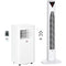 8000 BTU Portable Air Conditioner and Tower Fan Set, 344 Sq. Ft., 3-in-1 Portable AC Unit and Floor Fan with Timer On/off, Remote, Window Kits, White