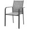Stackable Patio Chairs Set of 4, Outdoor Dining Chairs with 20