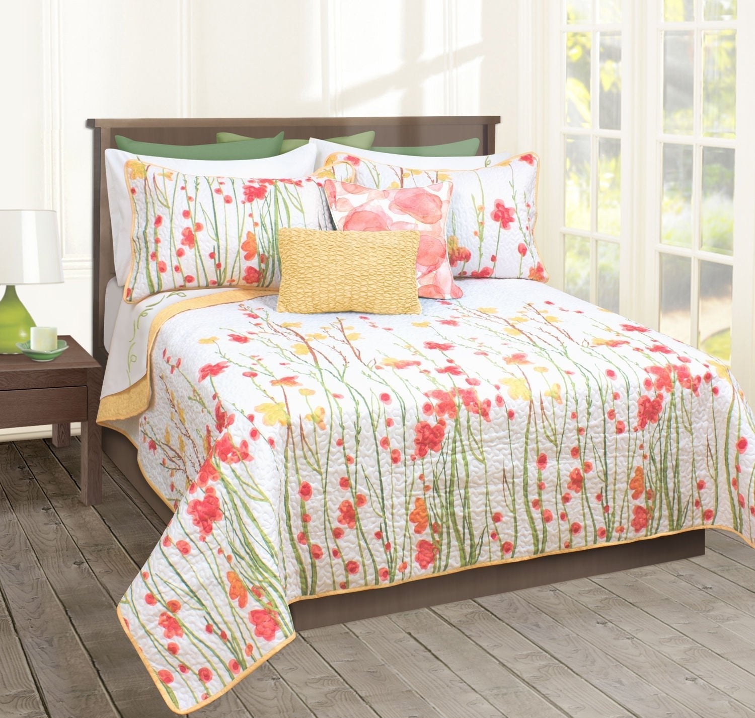 Quilt Bedding Set Woven 3 Piece Set Double/Queen Adalia 