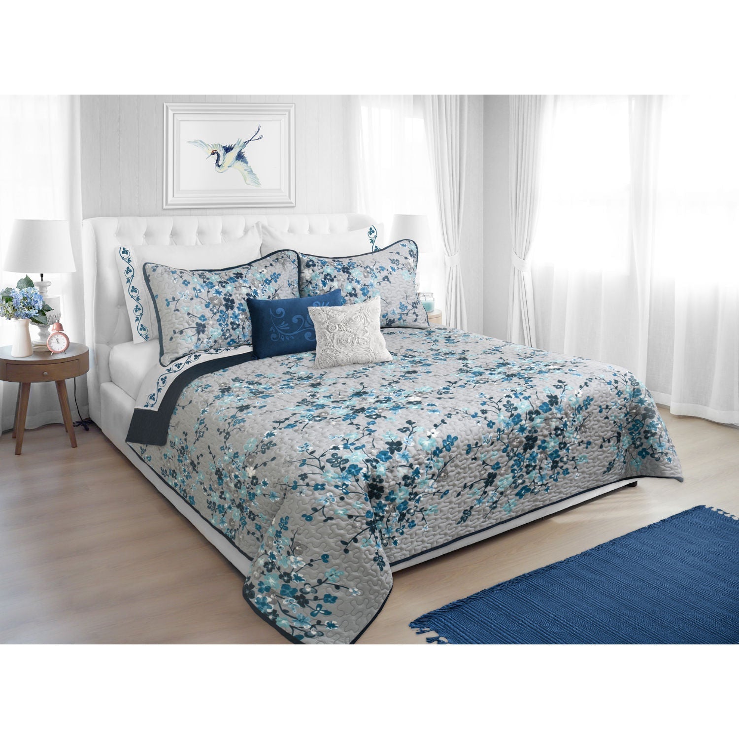 Quilt Bedding Set Woven 3 Piece Set Double/Queen Willow 