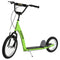 Aosom Kids Scooter with Adjustable Handlebar, Youth Kick Scooter with Dual Brakes, Inflatable Wheels, for Age 5+, Green