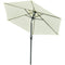 Outsunny Patio Sun Umbrella, Outdoor Parasol with 6 Ribs, Cream White