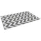 Outsunny Reversible Outdoor RV Rug, Patio Floor Mat, 4' x 6' Plastic Straw Rug for Backyard, Deck, Beach, Camping, Grey & White