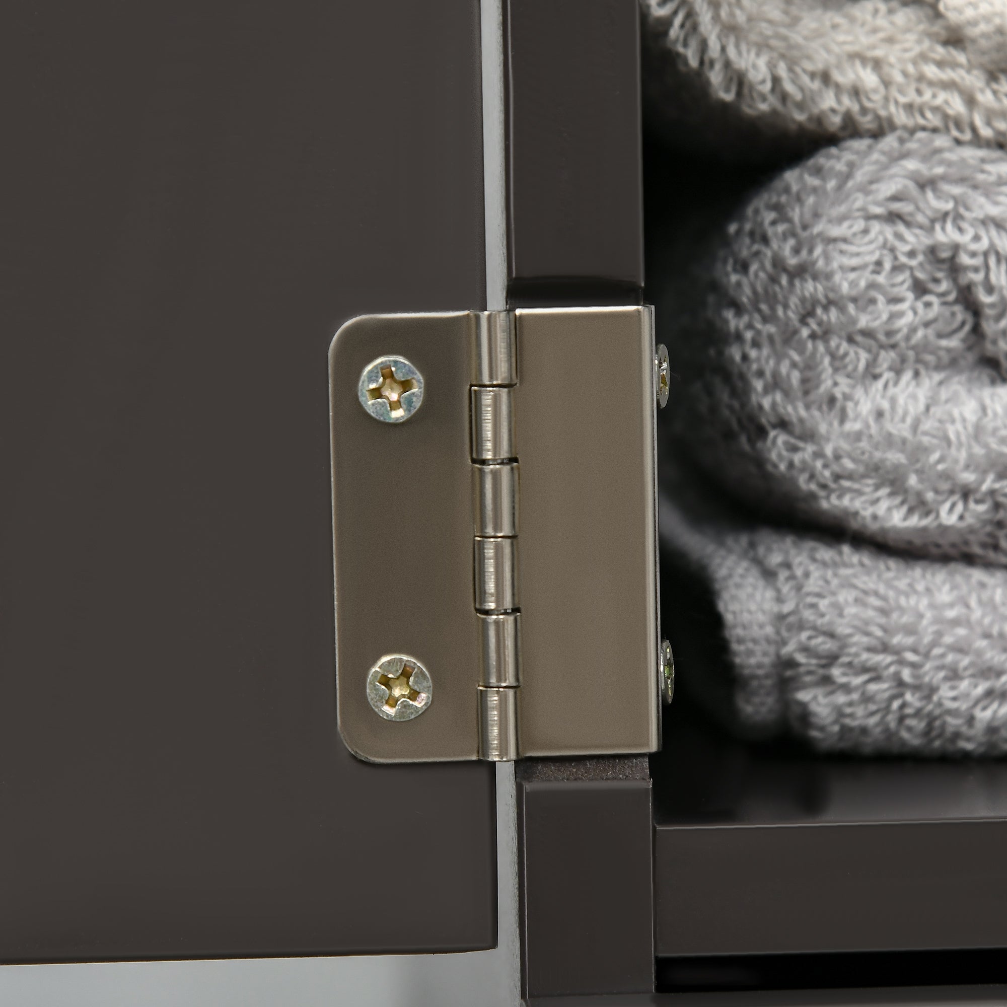 HOMCOM Freestanding Pantry Cabinet: Bathroom/Kitchen Storage Unit with Adjustable Shelves 