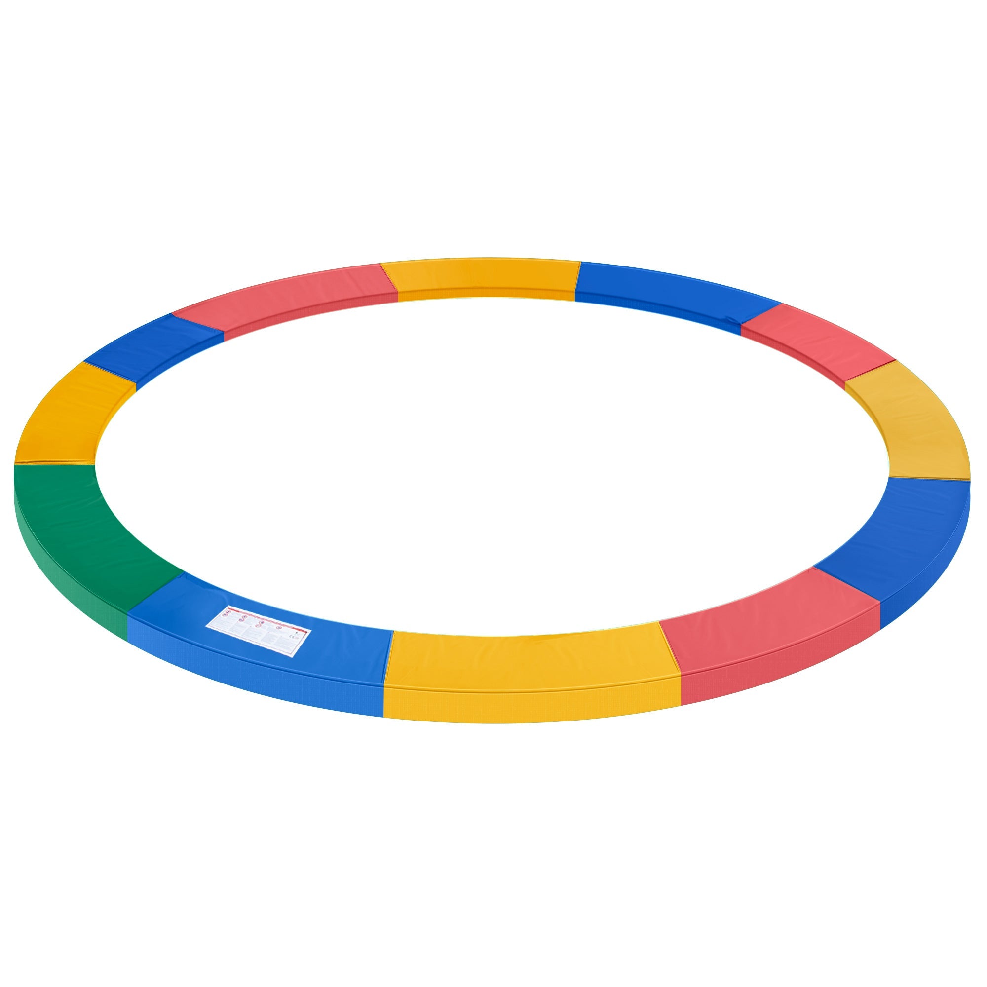 HOMCOM Φ12ft Trampoline Pad Φ144" Spring Safety Replacement Gym Bounce Jump Cover EPE Foam (Colorful) 