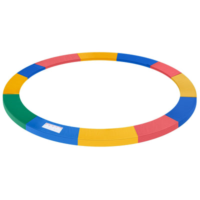 HOMCOM Φ12ft Trampoline Pad Φ144" Spring Safety Replacement Gym Bounce Jump Cover EPE Foam (Colorful) 