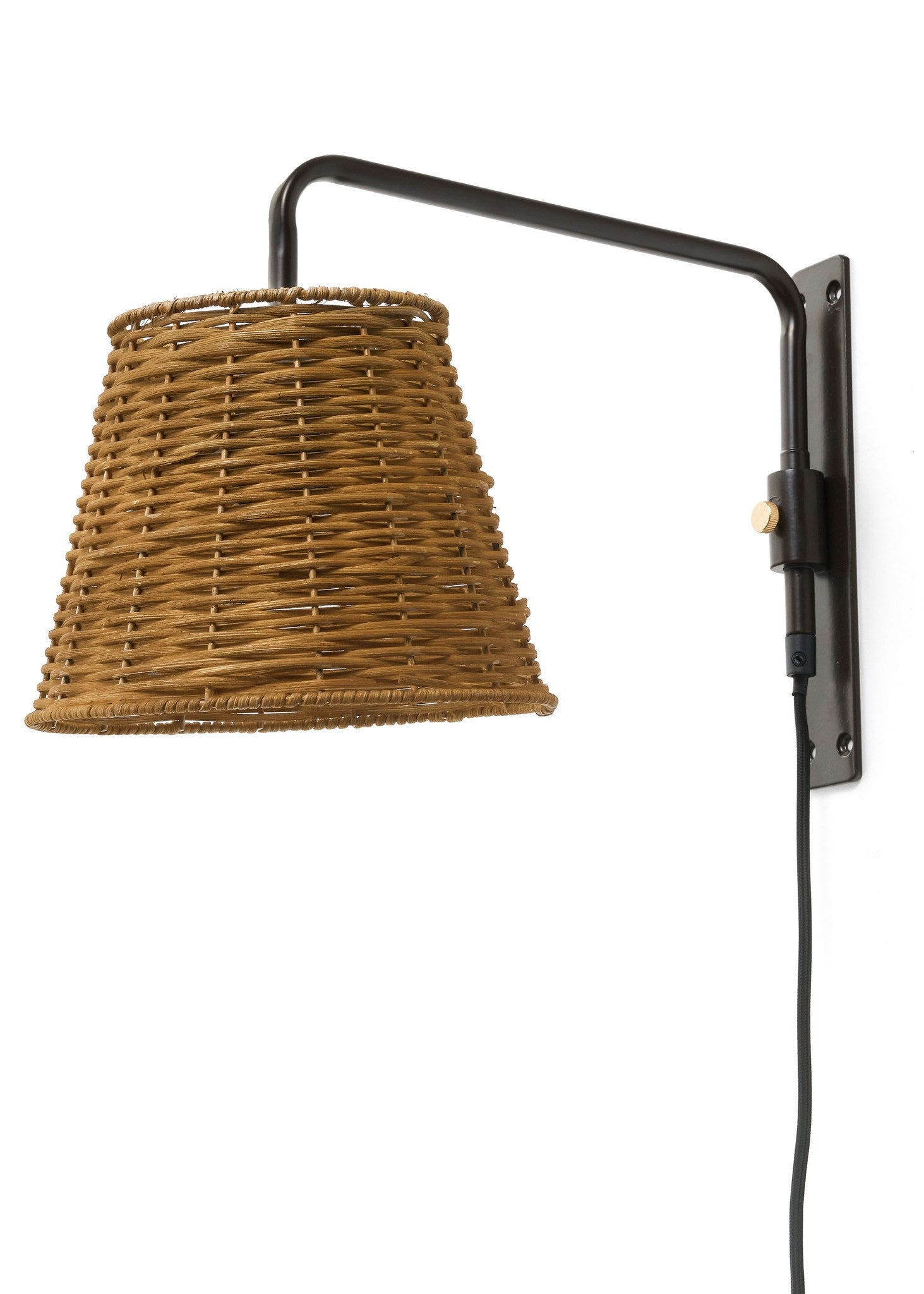 Rattan LAMP SCONCE 