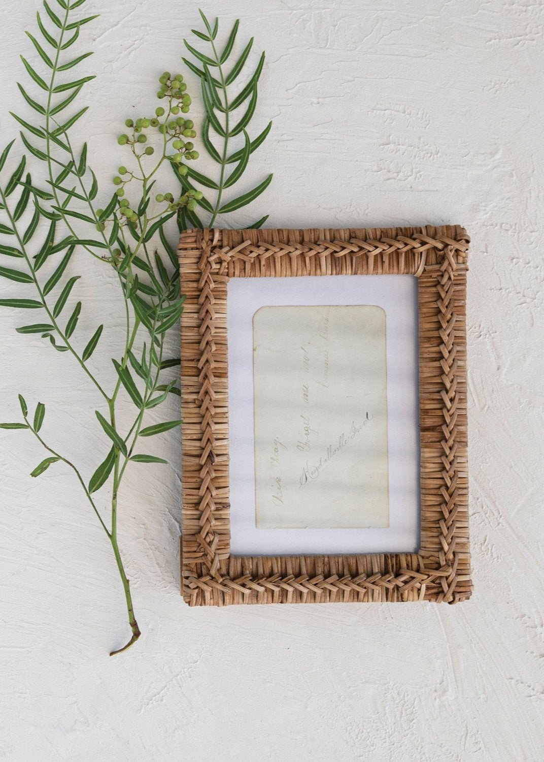 Rattan Photo Frame 