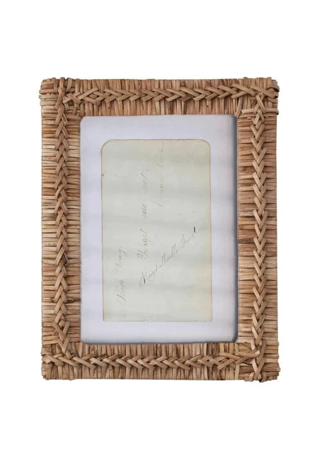 Rattan Photo Frame 