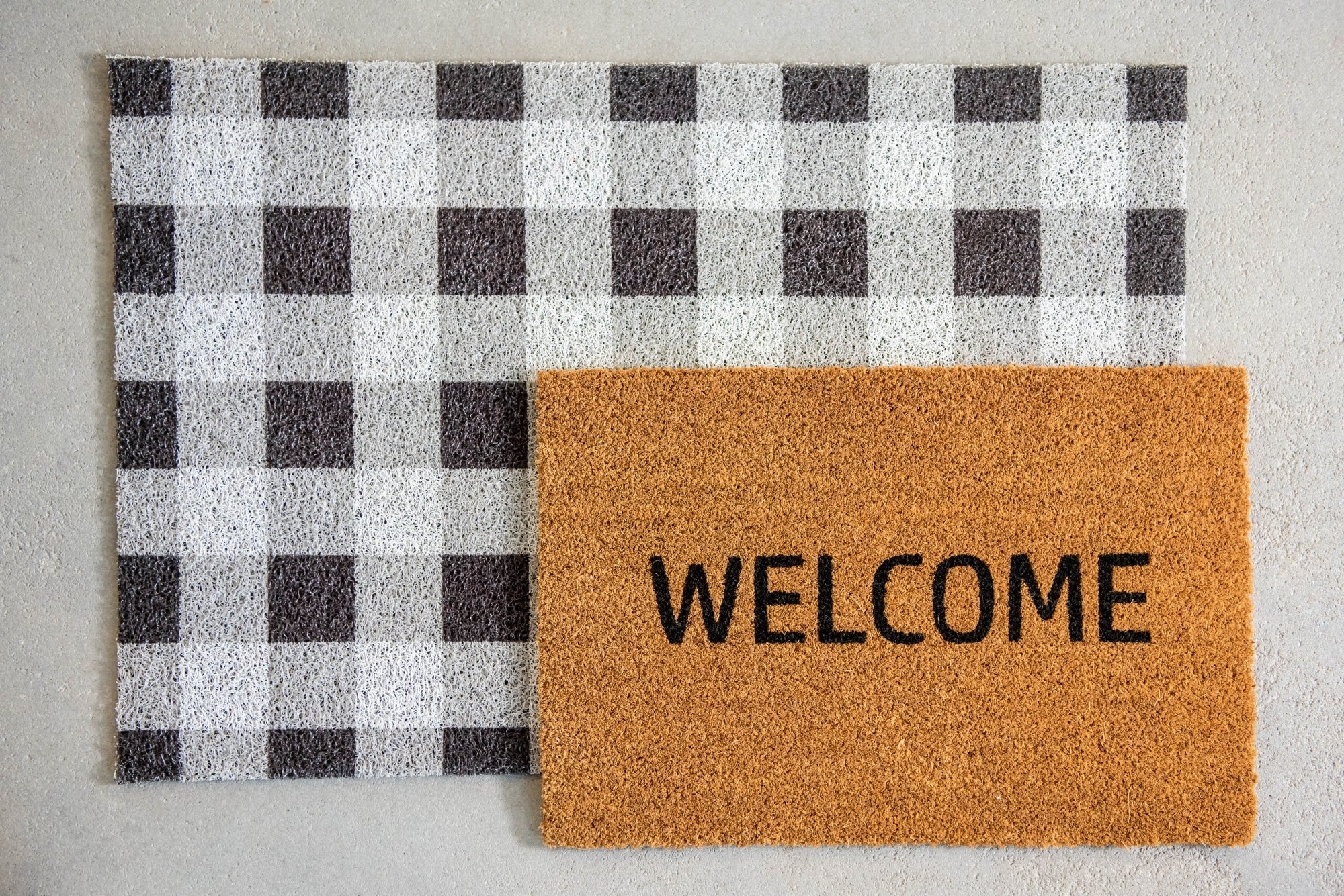 Underlay Doormat Checked Pattern 