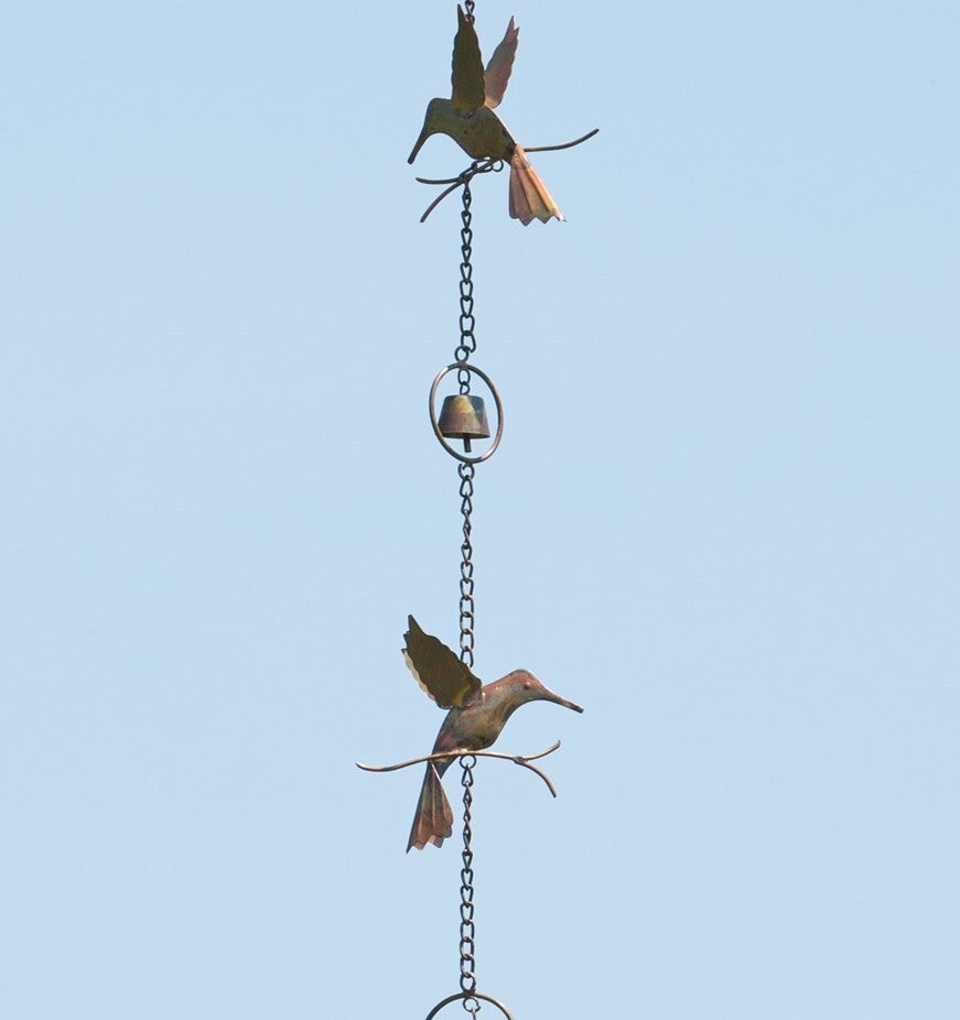 Flamed Hummingbirds and Bells 