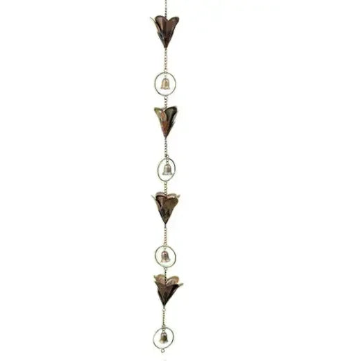 Flamed Lily Flower Rain Chain 