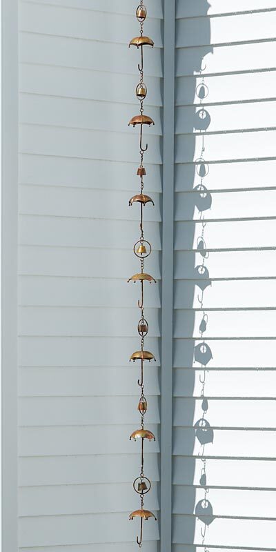 Flamed Umbrella Rain Chain 