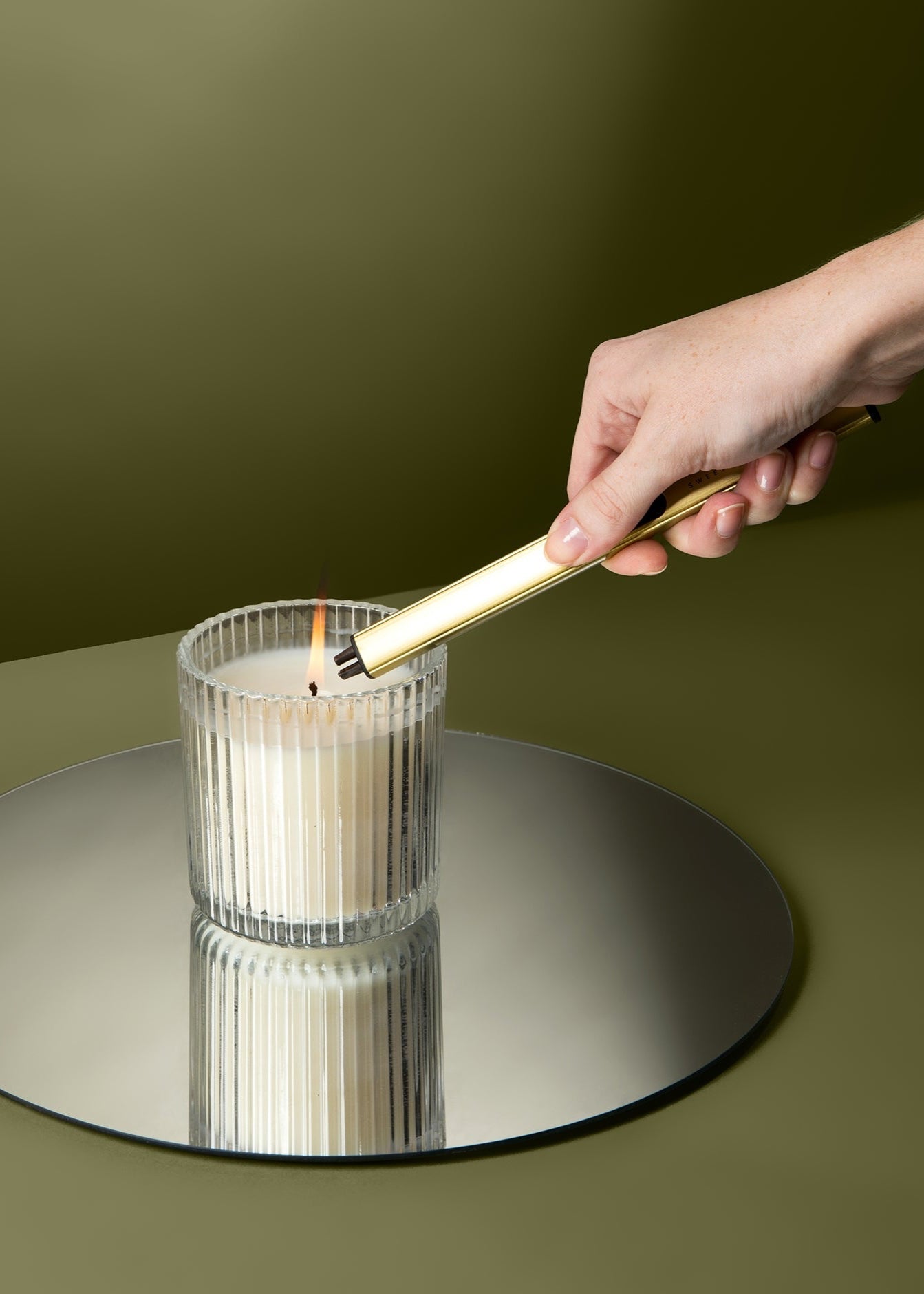 Rechargeable Electric Lighter - Gold 