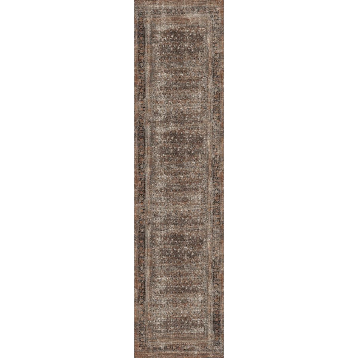 Regal Brown Orange Rug 