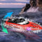 Remote Control Water Summer Toys 24g Competitive Boat Light Speed 25km High Speed Speedboat