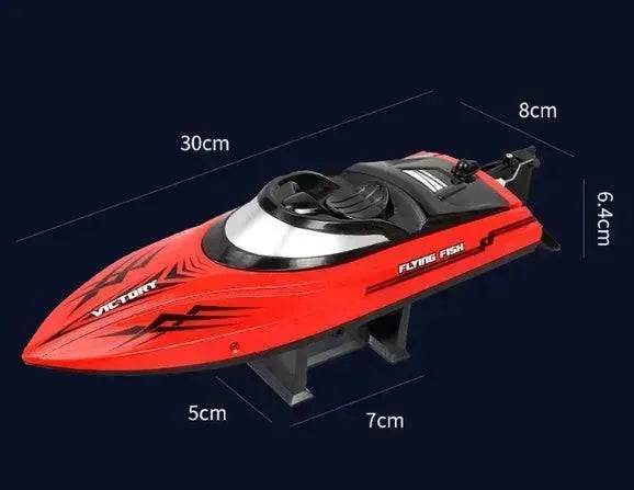 Remote Control Water Summer Toys 24g Competitive Boat Light Speed 25km High Speed Speedboat 